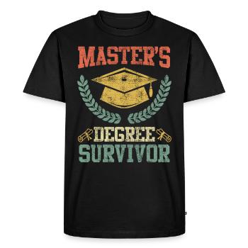 Master Survivant complété Master - T-shirt Premium bio Homme - noir - Devant - Nico (187cm)