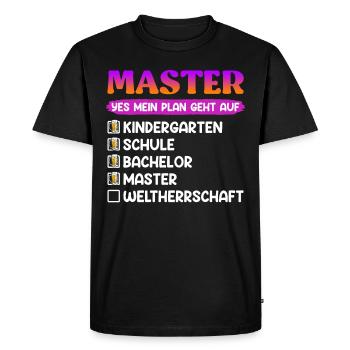 Baccalauréat en école maternelle Master - T-shirt Premium bio Homme - noir - Devant - Nico (187cm)