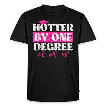 A hot Bachelor's degree Master's degree - Men's Premium Organic T-Shirt - black - Front - Nico (187cm)