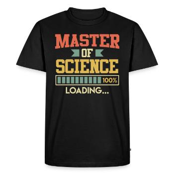Master enfin terminé Master of Science - T-shirt Premium bio Homme - noir - Devant - Nico (187cm)