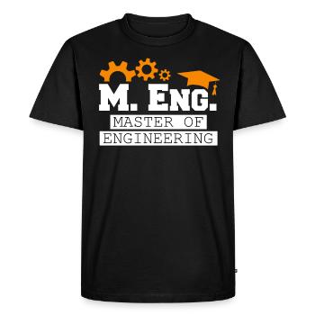 I am Master of Engineering Master's degree - Men's Premium Organic T-Shirt - black - Front - Nico (187cm)