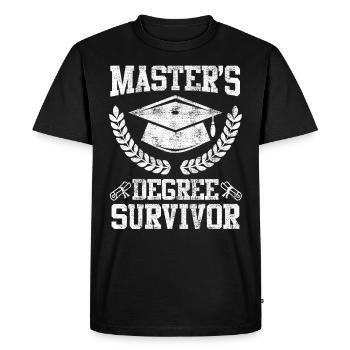 Master Survivant complété Master - T-shirt Premium bio Homme - noir - Devant - Nico (187cm)