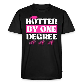 A hot Bachelor's degree Master's degree - Men's Premium Organic T-Shirt - black - Front - Nico (187cm)