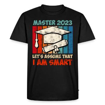 Master 2020 Je suis smart Master - T-shirt Premium bio Homme - noir - Devant - Nico (187cm)