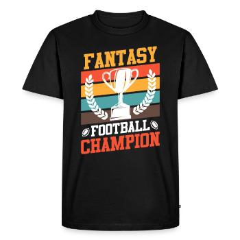 Champion de football Fantasy Champion de football Fantasy - T-shirt Premium bio Homme - noir - Devant - Nico (187cm)
