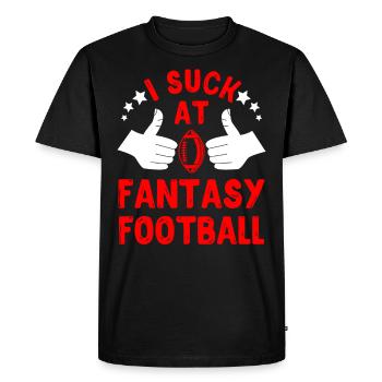 Fantasy Football Loser Je suis nul à Fantasy Football - T-shirt Premium bio Homme - noir - Devant - Nico (187cm)