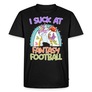 Fantasy Football Loser Je suis nul à Fantasy Football - T-shirt Premium bio Homme - noir - Devant - Nico (187cm)