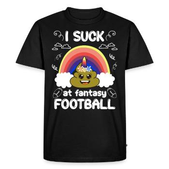 Mauvais joueur de football Fantasy - T-shirt Premium bio Homme - noir - Devant - Nico (187cm)