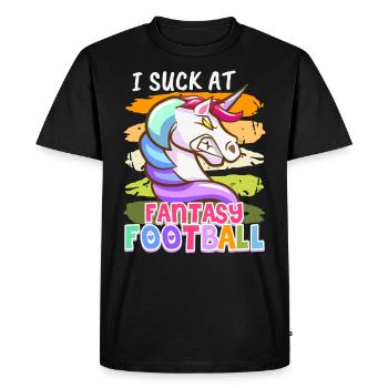 Fantasy Football Loser Je suis nul au Fantasy Football - T-shirt Premium bio Homme - noir - Devant - Nico (187cm)