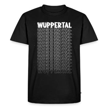 Wuppertal Allemagne City Font Skyline Accueil - T-shirt Premium bio Homme - noir - Devant - Nico (187cm)