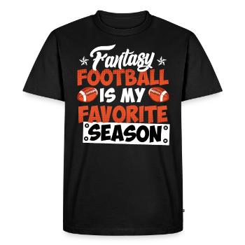 Saison de football Fantasy - T-shirt Premium bio Homme - noir - Devant - Nico (187cm)