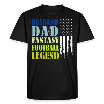 Mari Père Fantasy Football Legend - T-shirt Premium bio Homme - noir - Devant - Nico (187cm)