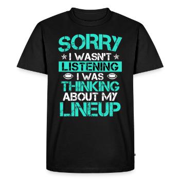I wasn t listing thinking about my Lineup - Men's Premium Organic T-Shirt - black - Front - Nico (187cm)