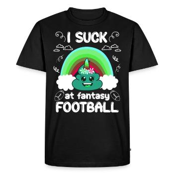 Mauvais joueur de football Fantasy - T-shirt Premium bio Homme - noir - Devant - Nico (187cm)