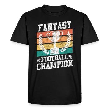 Champion de football Fantasy Champion de football Fantasy - T-shirt Premium bio Homme - noir - Devant - Nico (187cm)