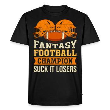 Fantasy Football Champion - T-shirt Premium bio Homme - noir - Devant - Nico (187cm)