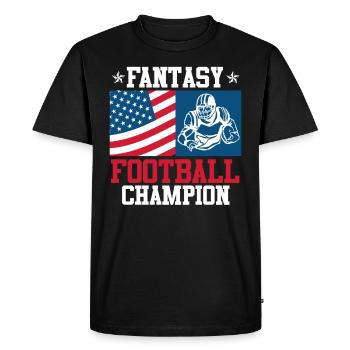 Fantasy Football King Fantasy Football Champion - T-shirt Premium bio Homme - noir - Devant - Nico (187cm)