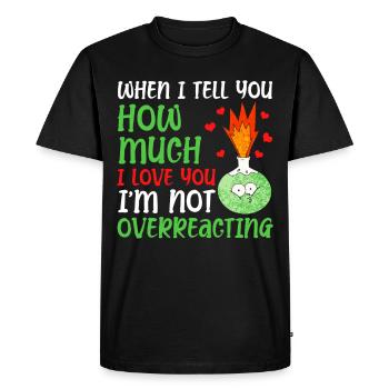 Si je vous dis combien je - T-shirt Premium bio Homme - noir - Devant - Nico (187cm)