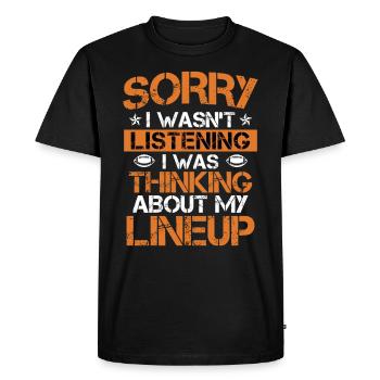 I wasn t listing thinking about my Lineup - Men's Premium Organic T-Shirt - black - Front - Nico (187cm)