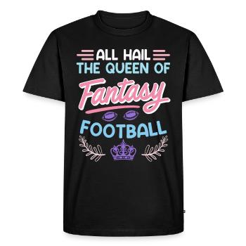 Reine du football Fantasy - T-shirt Premium bio Homme - noir - Devant - Nico (187cm)
