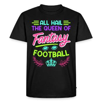 Reine du football Fantasy - T-shirt Premium bio Homme - noir - Devant - Nico (187cm)
