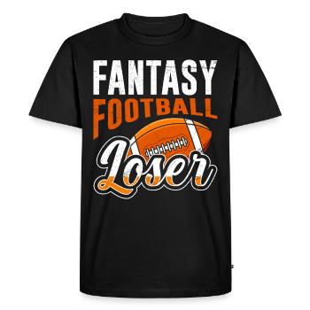 Perdant de football Fantasy - T-shirt Premium bio Homme - noir - Devant - Nico (187cm)