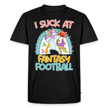Fantasy Football Loser Je suis nul à Fantasy Football - T-shirt Premium bio Homme - noir - Devant - Nico (187cm)