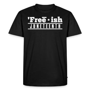 Juneteenth Freedom Black History America Africa - T-shirt Premium bio Homme - noir - Devant - Nico (187cm)