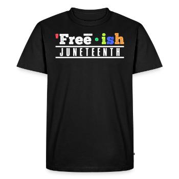 Juneteenth Freedom Black History America Africa - T-shirt Premium bio Homme - noir - Devant - Nico (187cm)
