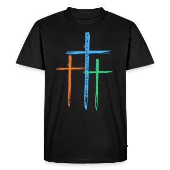Histoire des Noirs 1865 Liberté des Noirs en Afrique - T-shirt Premium bio Homme - noir - Devant - Nico (187cm)