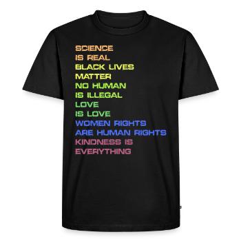 Black Lives Matter Women’s Rights Africa - T-shirt Premium bio Homme - noir - Devant - Nico (187cm)