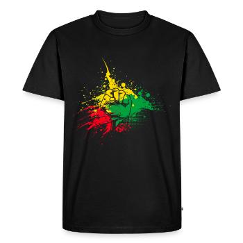 Juneteenth Black History America Africa - T-shirt Premium bio Homme - noir - Devant - Nico (187cm)