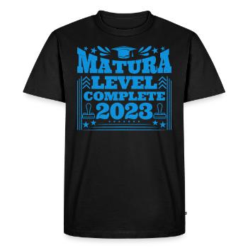 Niveau de maturité complet 2023 Maturité - T-shirt Premium bio Homme - noir - Devant - Nico (187cm)