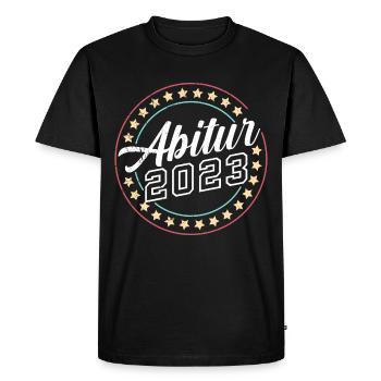 Abi 2023 Abitur Abiturient Schulabschluss - Men's Premium Organic T-Shirt - black - Front - Nico (187cm)