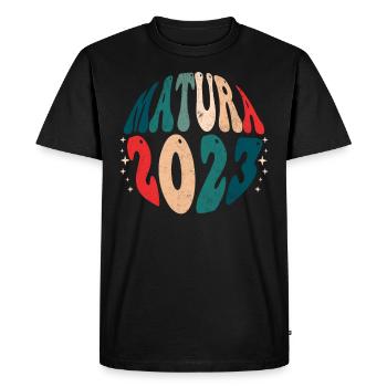 Matura 2023 Niveau maturité complète - T-shirt Premium bio Homme - noir - Devant - Nico (187cm)