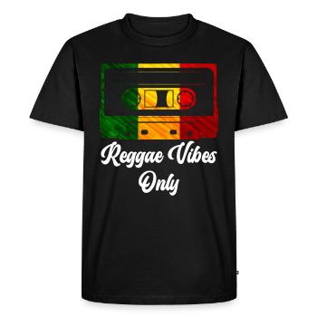 Ambiance Reggae uniquement Reggae Afro - T-shirt Premium bio Homme - noir - Devant - Nico (187cm)