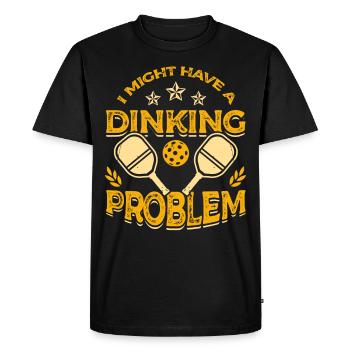 I may have a drinking problem pickleball - Men's Premium Organic T-Shirt - black - Front - Nico (187cm)
