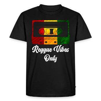 Ambiance Reggae uniquement Reggae Afro - T-shirt Premium bio Homme - noir - Devant - Nico (187cm)