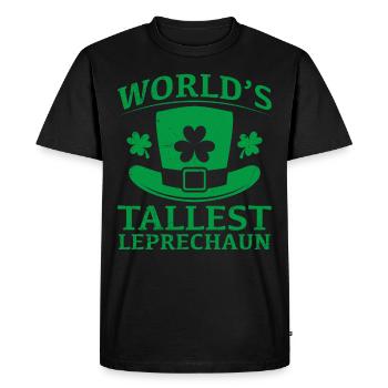 Le plus grand lutin irlandais de la Saint-Patrick au monde - T-shirt Premium bio Homme - noir - Devant - Nico (187cm)