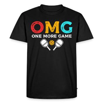 Omg One More Game Paddle Sports Pickleball - Men's Premium Organic T-Shirt - black - Front - Nico (187cm)
