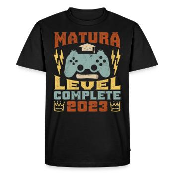 Matura 2023 Maturité complète - T-shirt Premium bio Homme - noir - Devant - Nico (187cm)