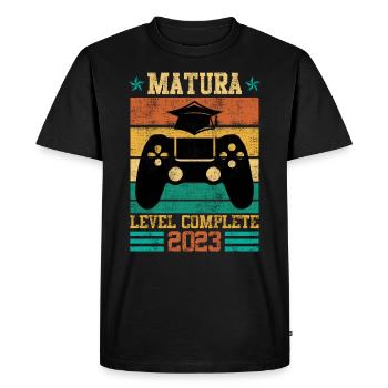 Niveau de maturité complet Maturanten Gamer - T-shirt Premium bio Homme - noir - Devant - Nico (187cm)