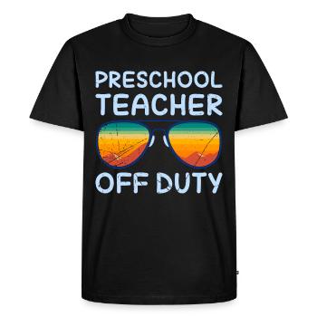 Éducateur de maternelle préscolaire enseignant en congé - T-shirt Premium bio Homme - noir - Devant - Nico (187cm)