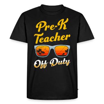 Éducateur de maternelle préscolaire enseignant en congé - T-shirt Premium bio Homme - noir - Devant - Nico (187cm)