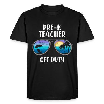 Éducateur de maternelle préscolaire enseignant en congé - T-shirt Premium bio Homme - noir - Devant - Nico (187cm)