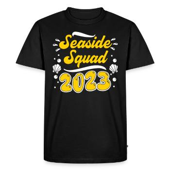 Seaside Squad 2023 Holiday with friends Party - Men's Premium Organic T-Shirt - black - Front - Nico (187cm)