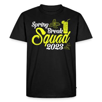 Équipe de la semaine de relâche 2023 Semaine de relâche - T-shirt Premium bio Homme - noir - Devant - Nico (187cm)