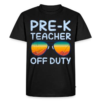Éducateur de maternelle préscolaire enseignant en congé - T-shirt Premium bio Homme - noir - Devant - Nico (187cm)