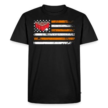 Stars and Stripes USA Beer Pong Bier Pong - T-shirt Premium bio Homme - noir - Devant - Nico (187cm)