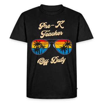 Éducateur de maternelle préscolaire Enseignant en congé - T-shirt Premium bio Homme - noir - Devant - Nico (187cm)